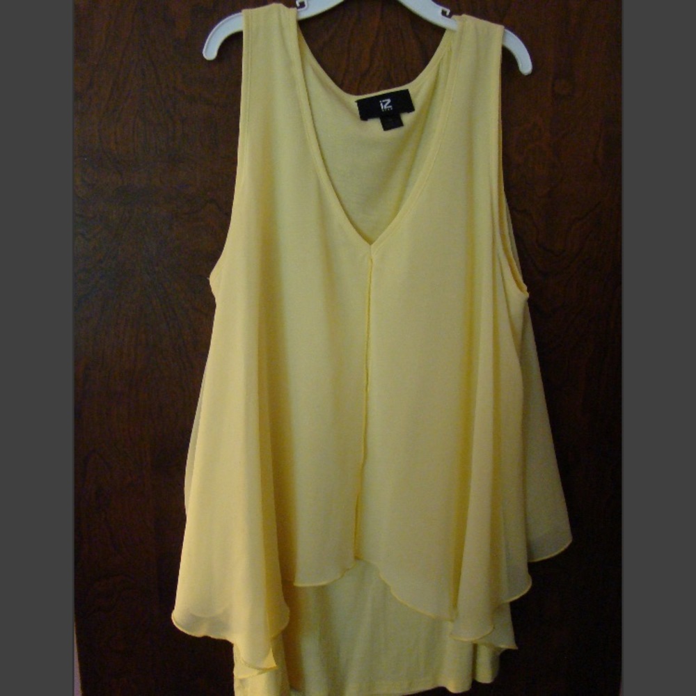 Iz Byer yellow tank top